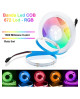 Bandă LED COB 24V, 672 LED/M, 21W/M, IP20 – Lumină RGB